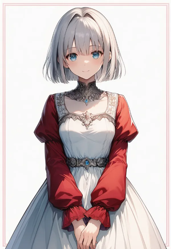 赤色の袖のプロンプト｜AIイラスト