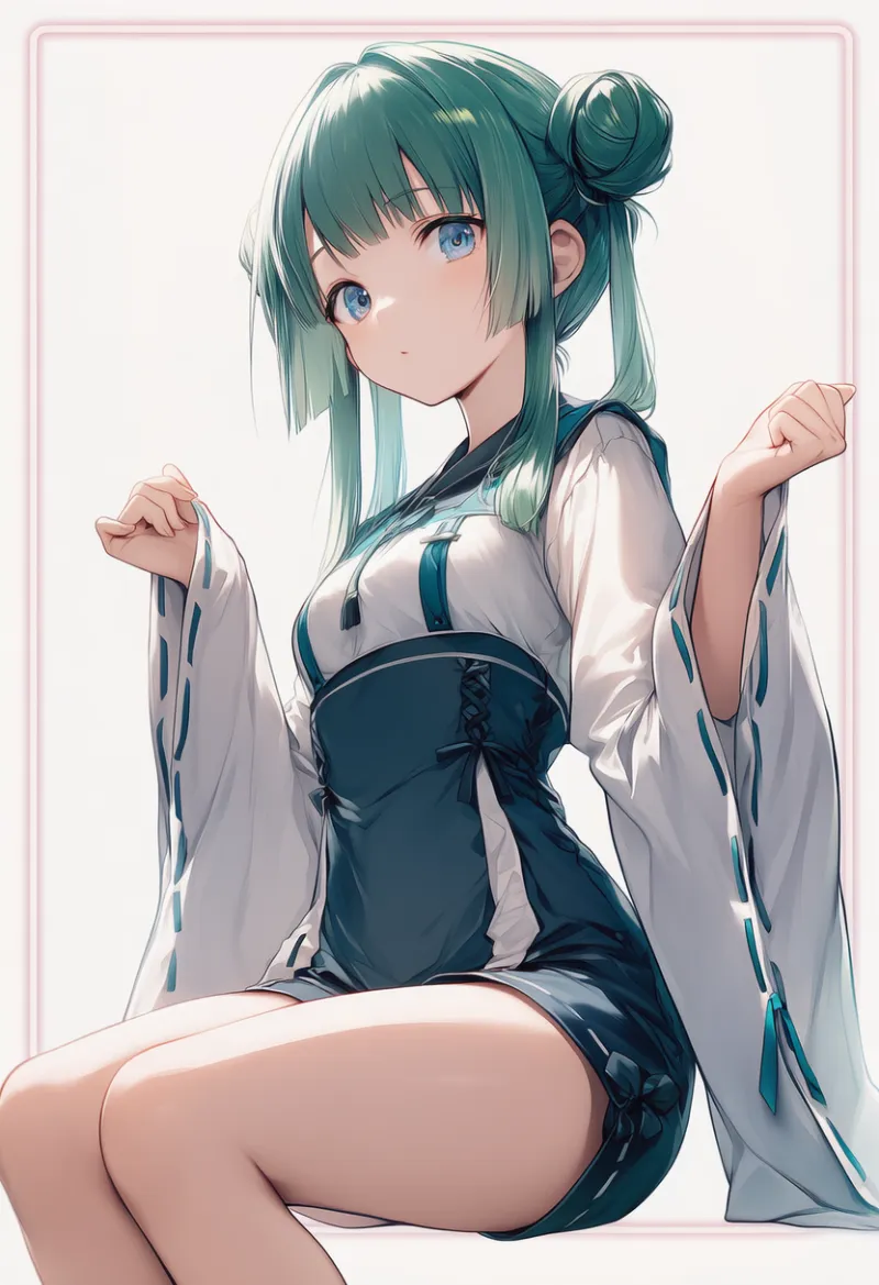 袖にリボン装飾をつけるプロンプト｜AIイラスト