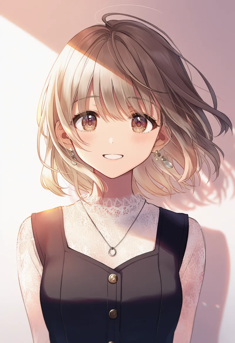 リングのネックレス|春コーデ用のアイテムのAIイラストとプロンプト紹介