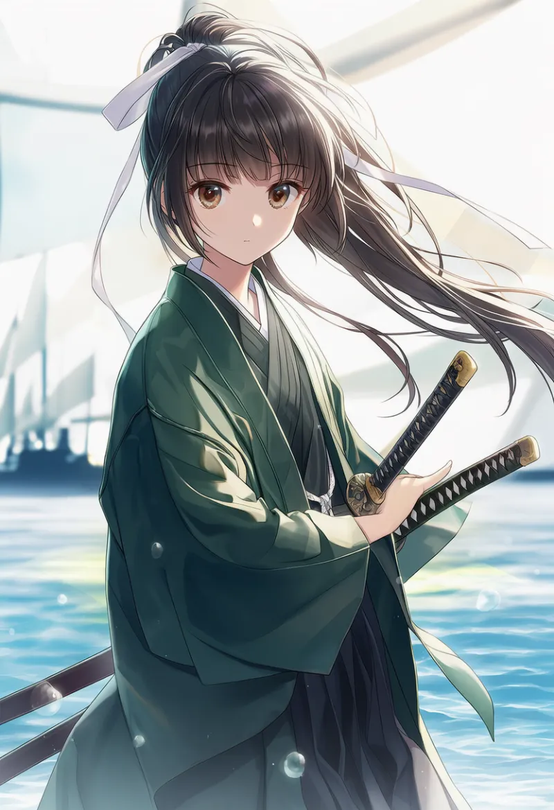 羽織り(侍装備)のAIイラスト