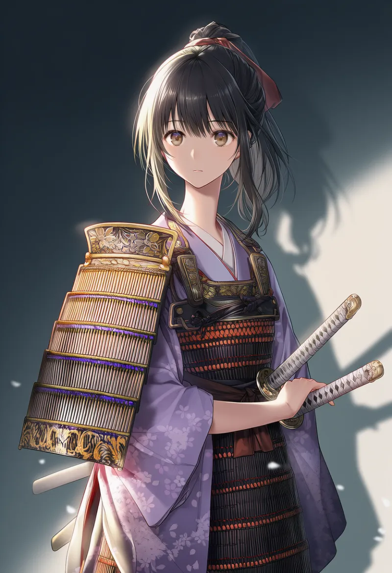 肩当て/肩甲(侍装備)のAIイラスト