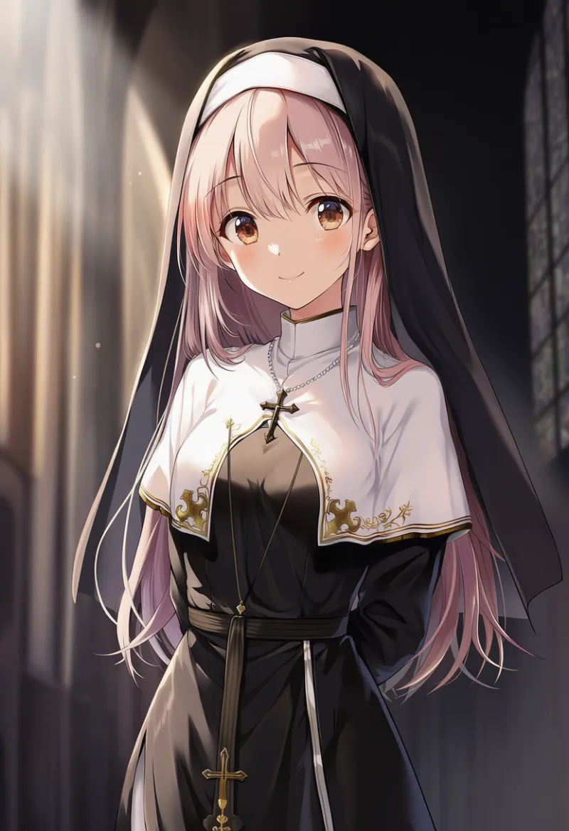 肩衣（scapular）、修道女のアイテムのAIイラスト