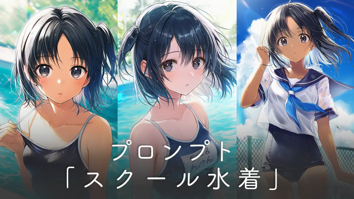 スクール水着（スク水）のプロンプト【NovelAI】