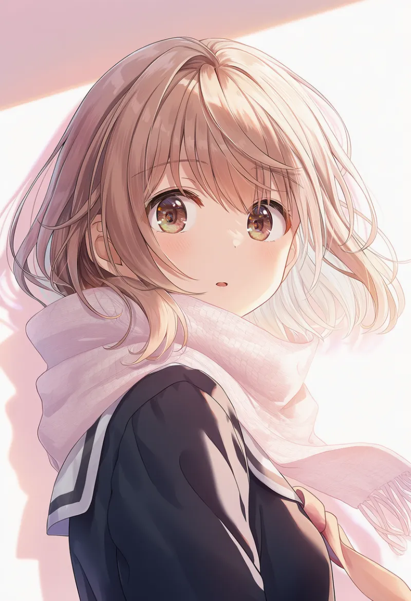 薄手のスカーフ|春コーデ用のアイテムのAIイラストとプロンプト紹介