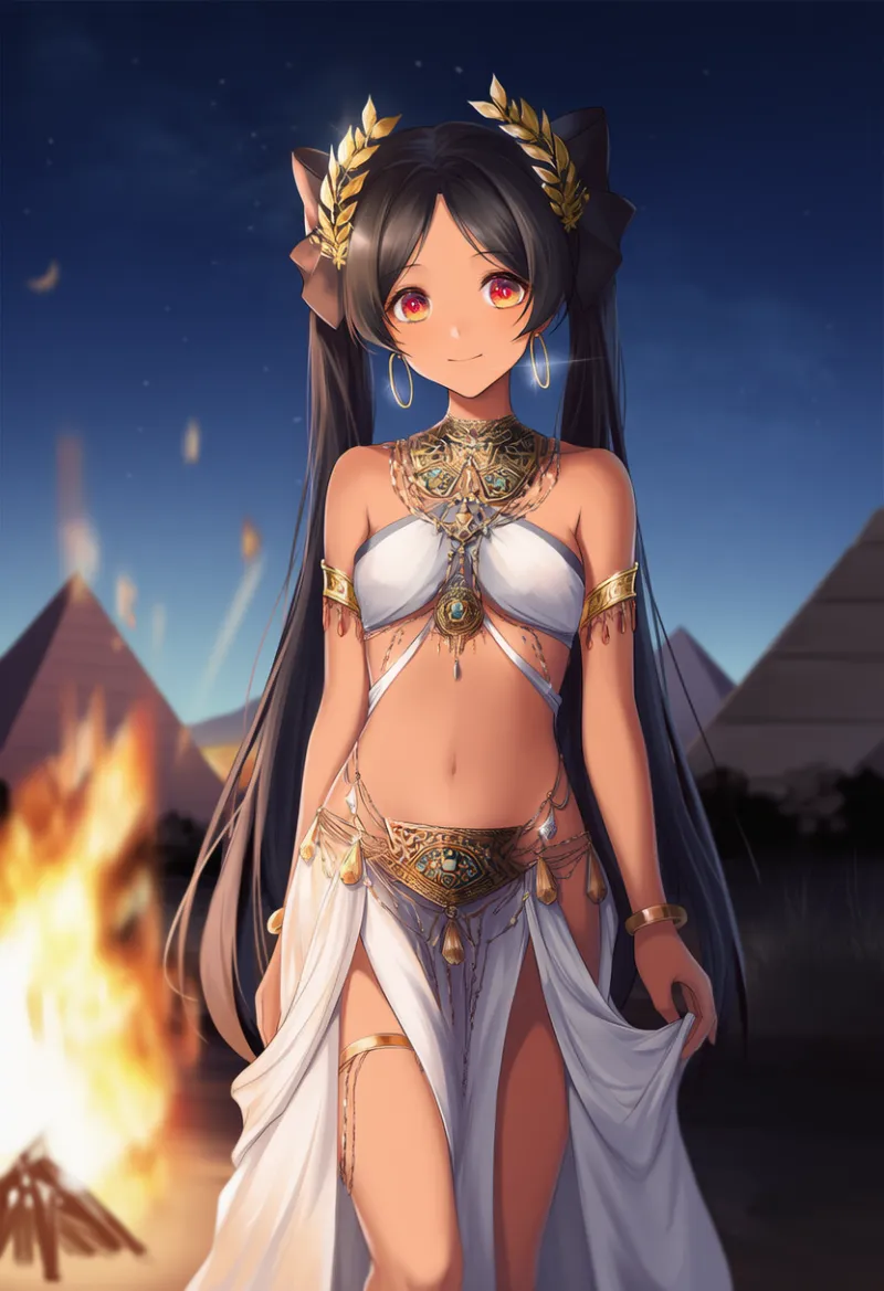 古代エジプト風の腰布のAIイラスト｜プロンプト紹介