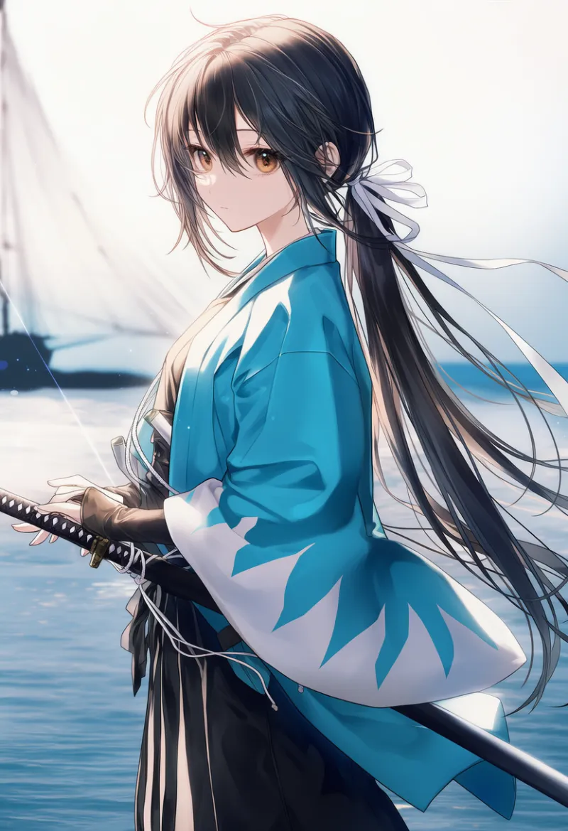 新撰組の羽織り(侍装備)のAIイラスト|プロンプト紹介