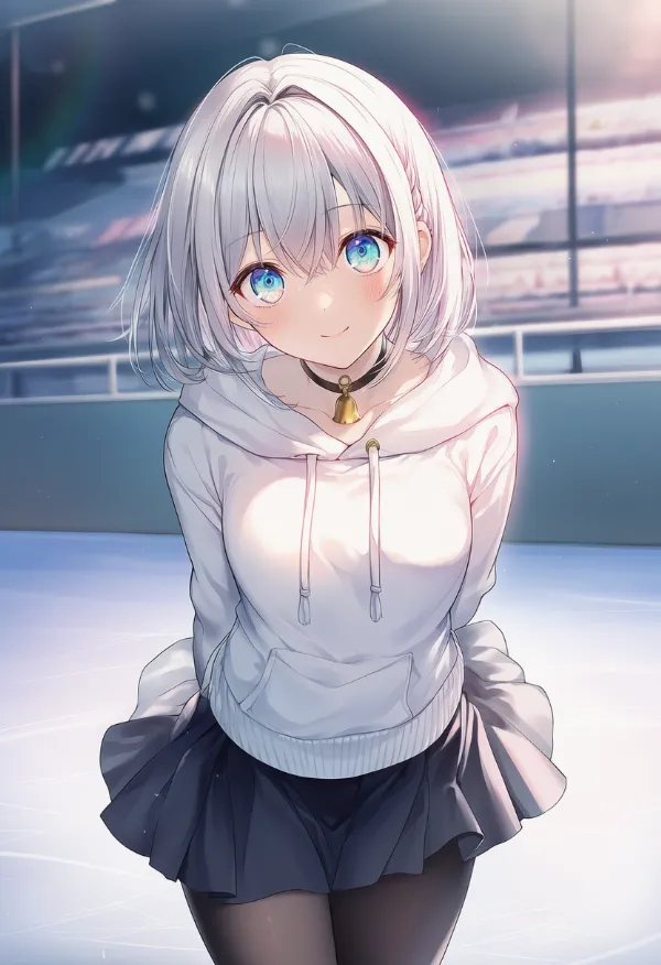 スケートリンクのAIイラスト