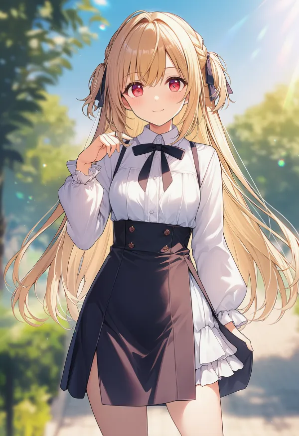 カットアウトスカートのプロンプト紹介|AIイラスト