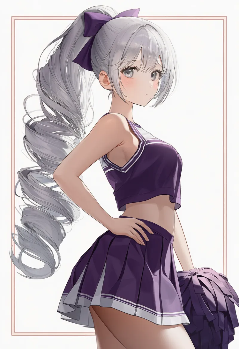 ノースリーブのチアリーダー衣装プロンプト｜AIイラスト作例