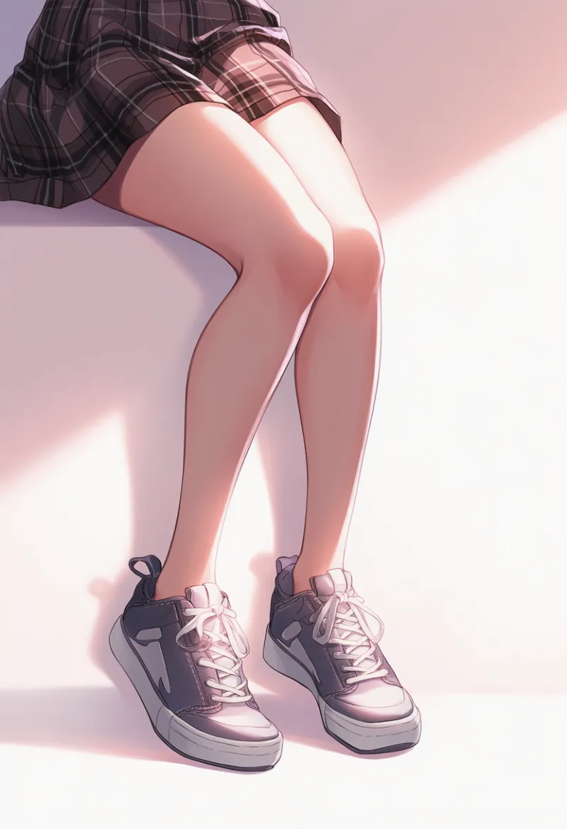 スニーカー|春コーデ用のアイテムのAIイラストとプロンプト紹介