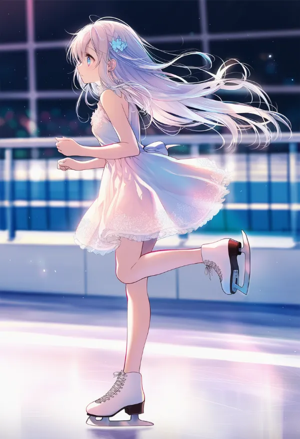 スピードスケートのAIイラスト