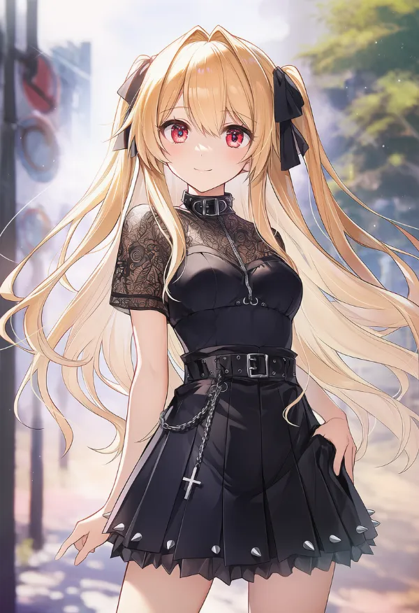 スタッズスカートのプロンプト紹介|AIイラスト