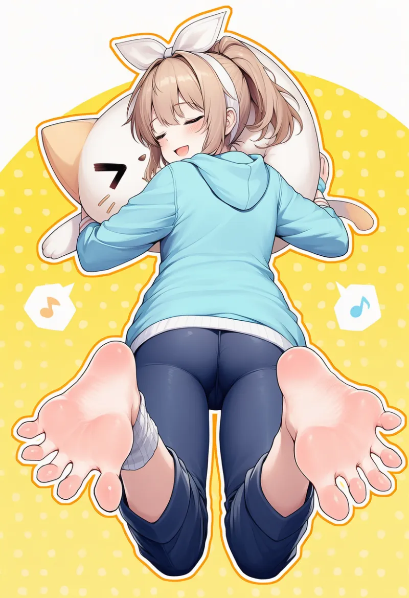 足指を広げるポーズのプロンプト|AIイラスト