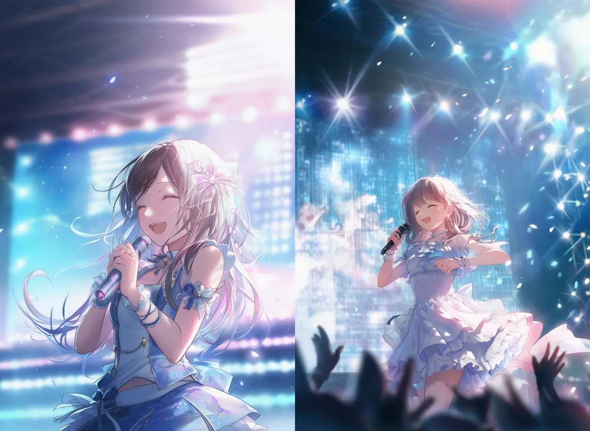 アイドルステージのプロンプト：stage, idol｜AIイラスト