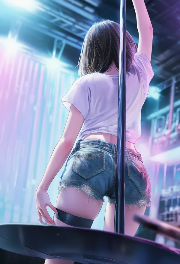 ストリップクラブのAIイラスト