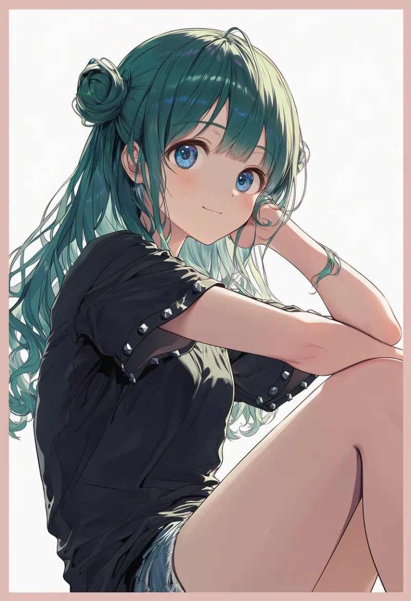 金属スタッド付きの袖のプロンプト｜AIイラスト