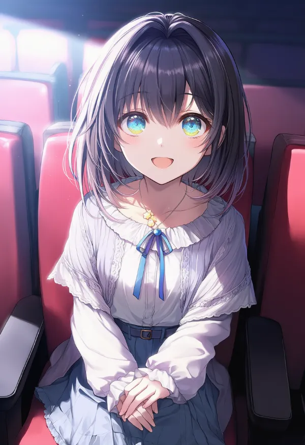 劇場席のAIイラスト