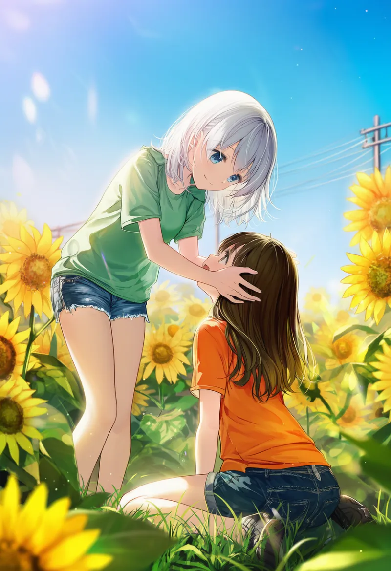 斜め後ろ構図のプロンプト（three quarter view）｜AIイラスト