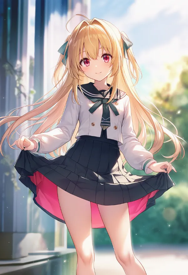 ツーサイドスカートのプロンプト紹介|AIイラスト