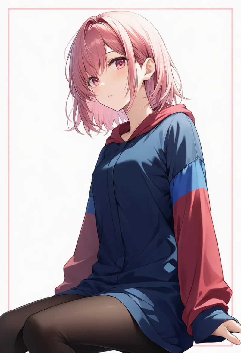 ツートンカラーの袖のプロンプト｜AIイラスト