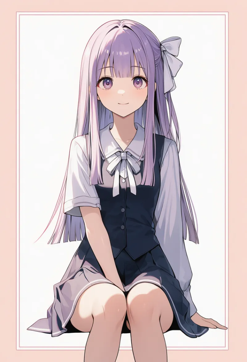 左右で長さの違う袖のプロンプト｜AIイラスト