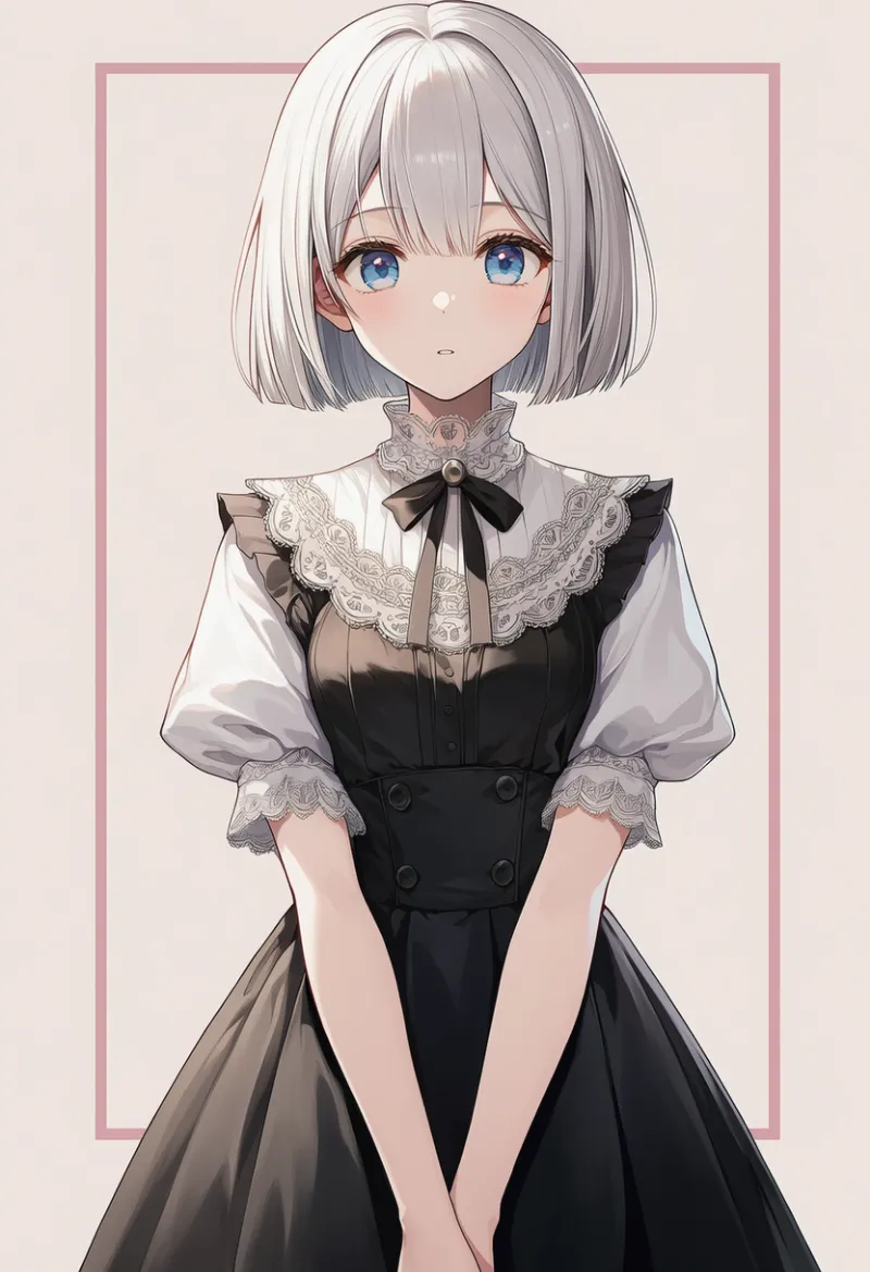 白色の袖のプロンプト｜AIイラスト