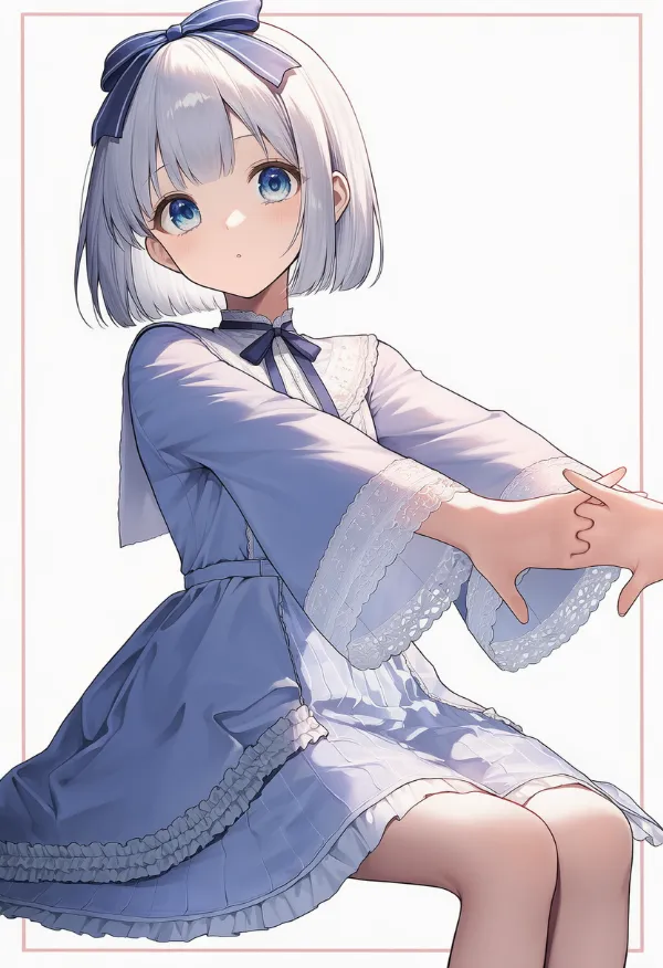 袖口が広い袖のプロンプト｜AIイラスト