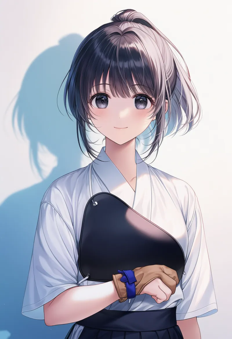 ゆがけのAIイラスト(弓道着用)