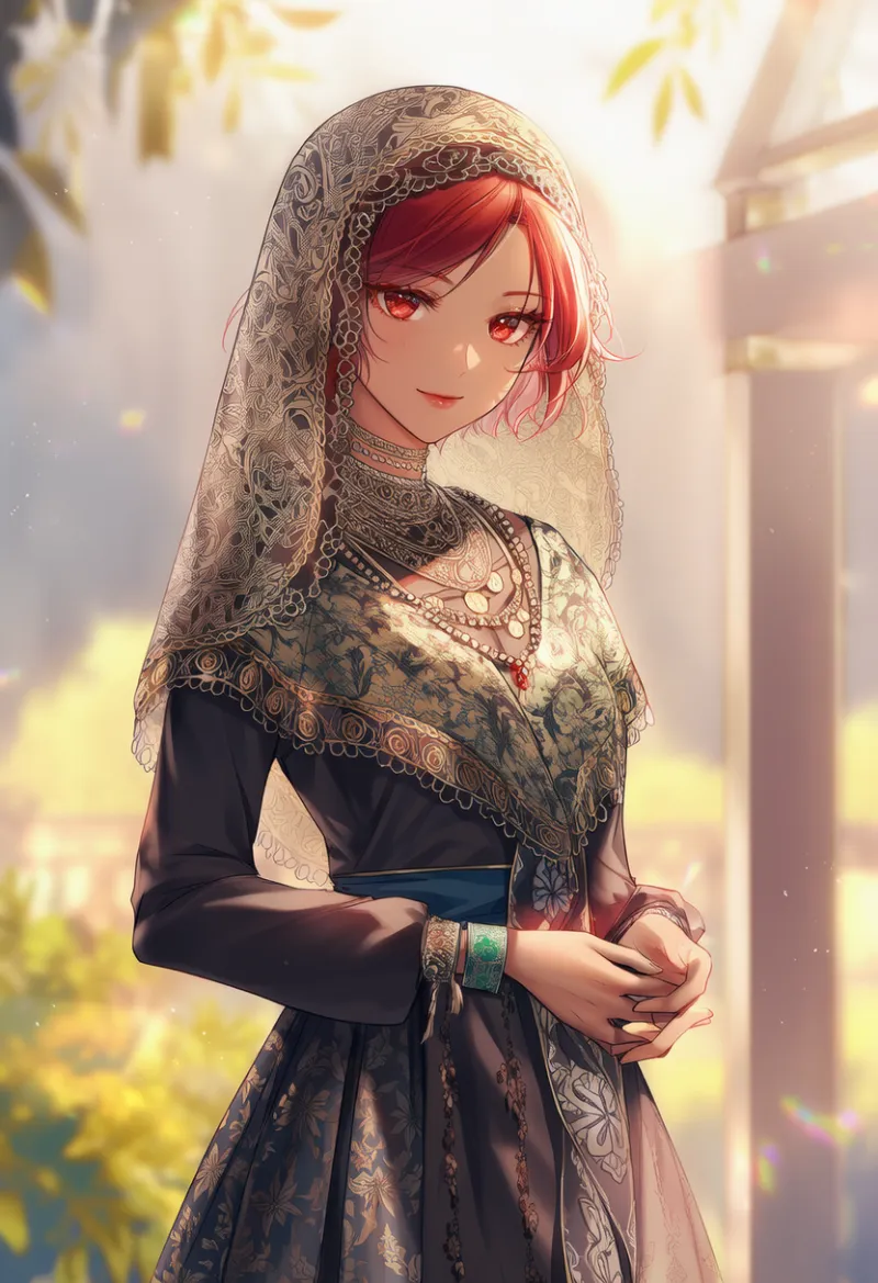 アバヤのAIイラスト｜プロンプト紹介：abaya