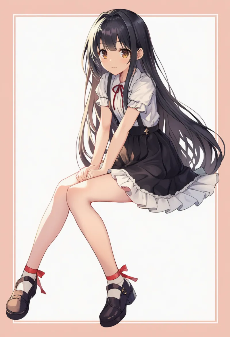 アンクルリボンのAIイラスト|デート用コーデのプロンプト紹介