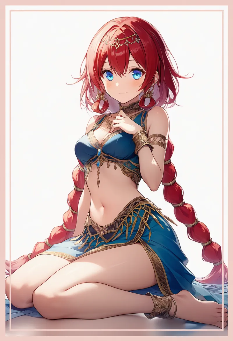 アンクレットのAIイラスト（アラビア衣装）｜プロンプト紹介