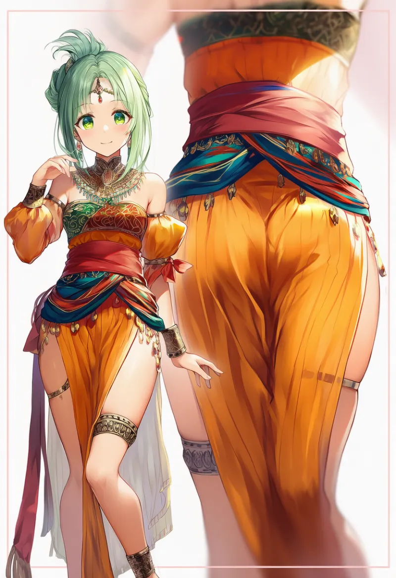 アマジグ風民族衣装（マルチカラー系）のAIイラスト｜プロンプト紹介