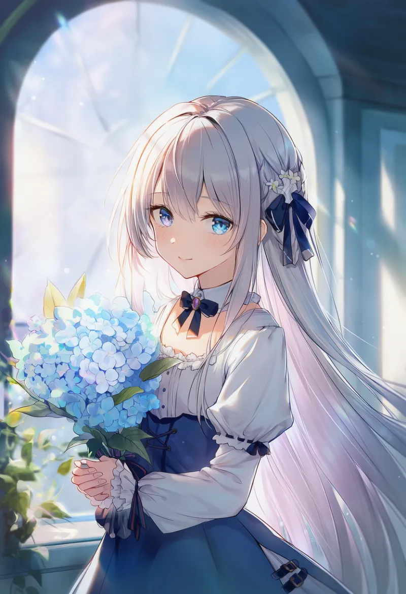 アーチ窓のAIイラスト