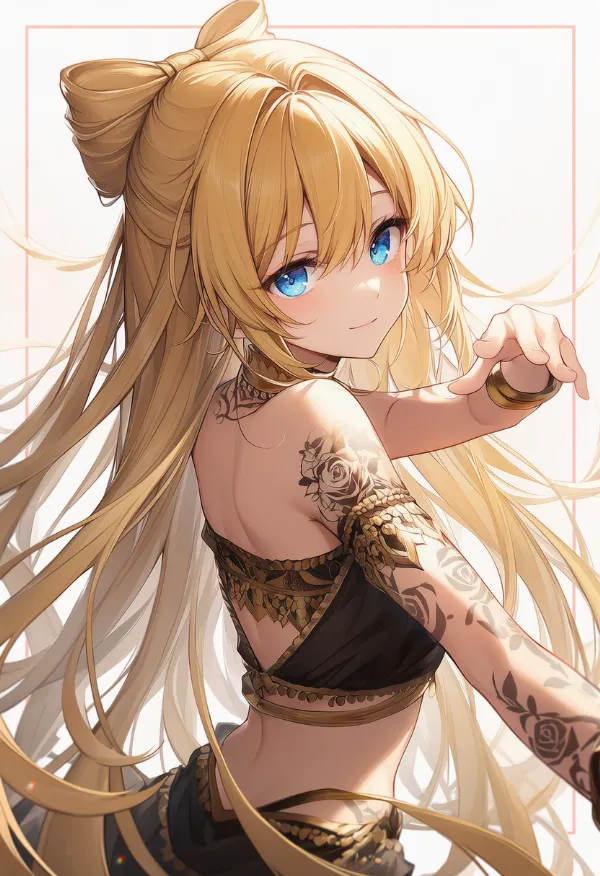 腕のタトゥーのAIイラスト｜プロンプト紹介