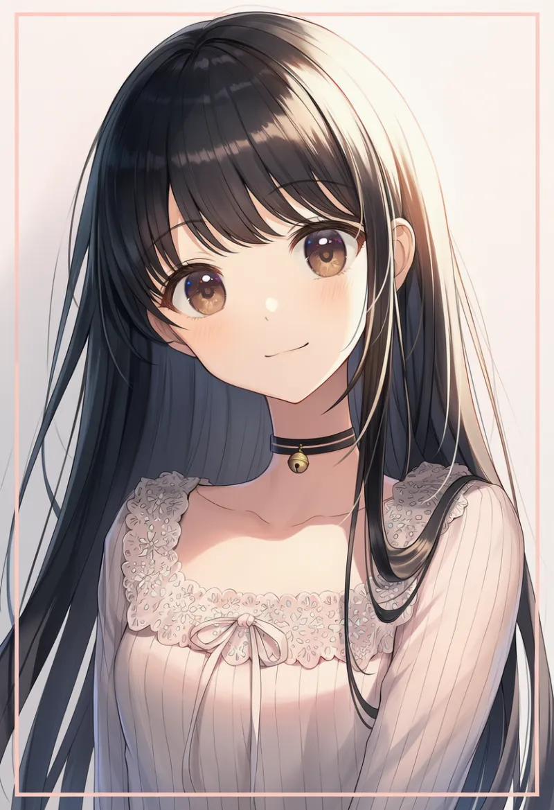 チョーカー、スクウェアネックのAIイラスト|デート用コーデのプロンプト紹介