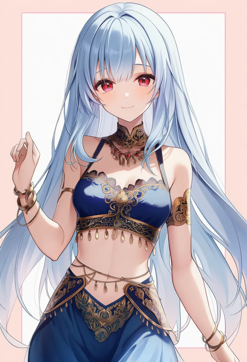 ベリーチェーンのAIイラスト（アラビア衣装）｜プロンプト紹介