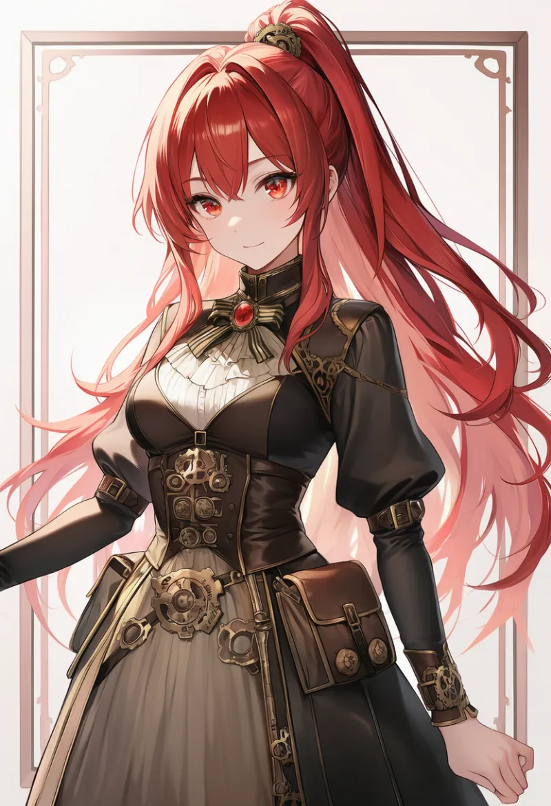 ベルトポーチのAIイラスト(スチームパンク)|プロンプト紹介