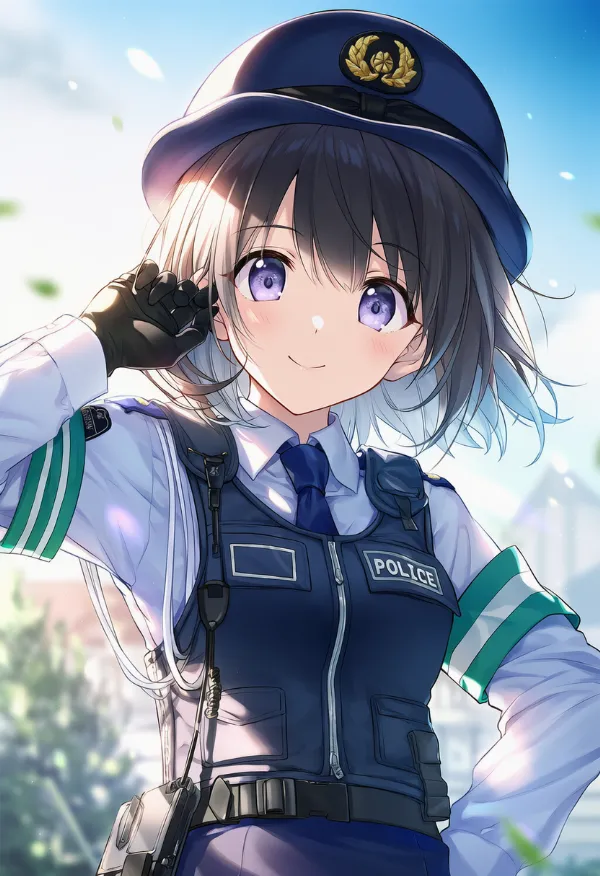 黒い手袋のAIイラスト｜プロンプト紹介：black gloves