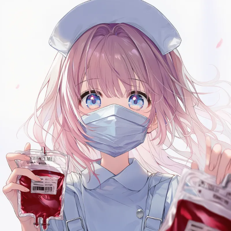 血液バッグのAIイラスト｜プロンプト紹介：blood bag
