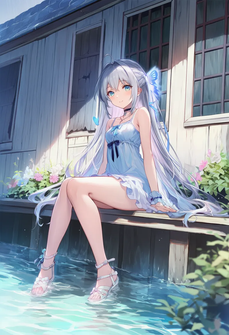 板で塞がれた窓のAIイラスト