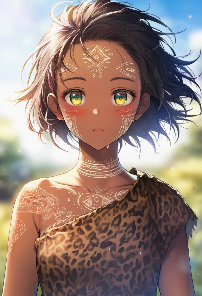 ボディマーキングのAIイラスト｜プロンプト紹介