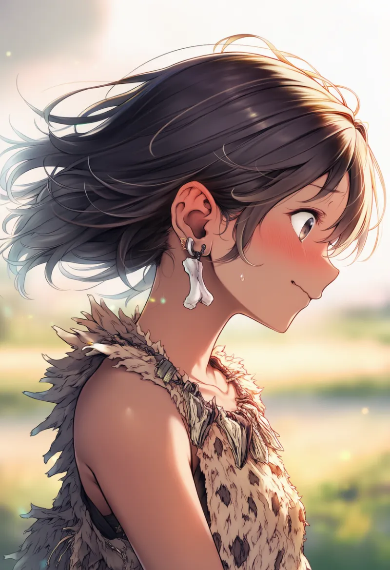 骨のイヤリングのAIイラスト｜プロンプト紹介