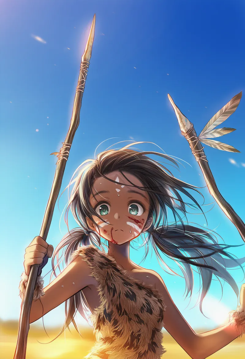 骨の槍のAIイラスト｜プロンプト紹介