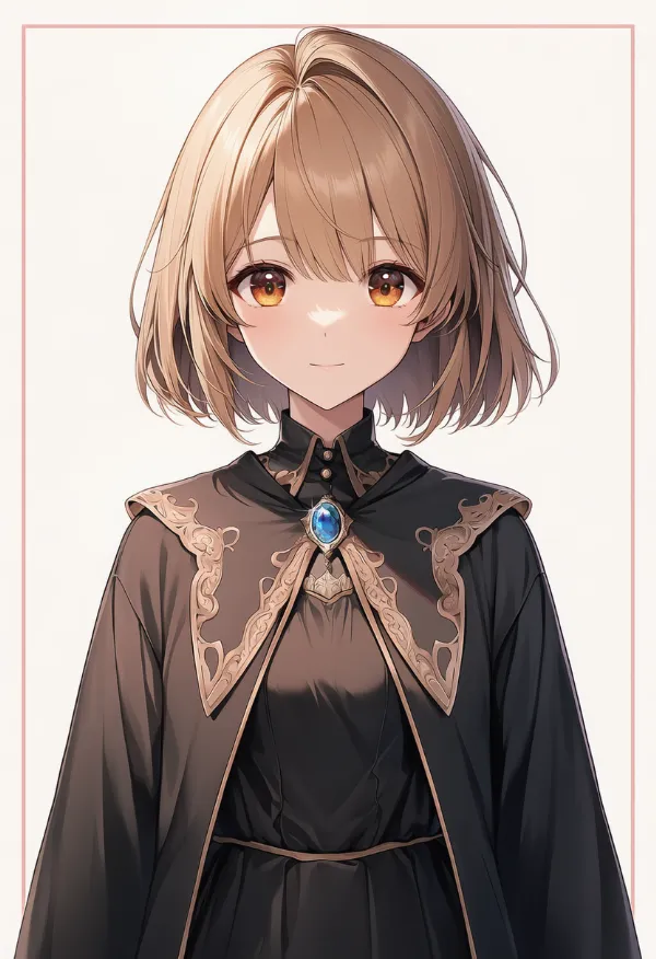 ブローチ（ローブの留め具）のAIイラスト｜プロンプト紹介