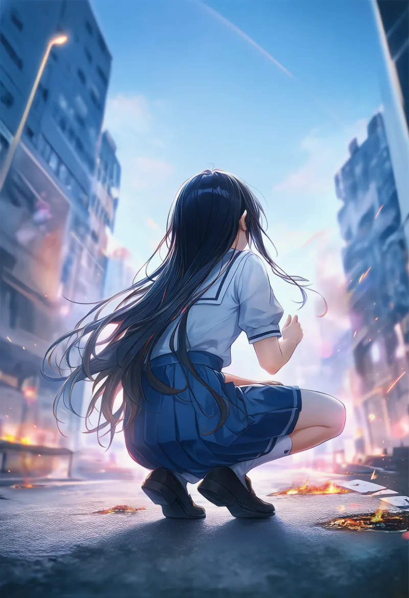 焦げた状態のAIイラスト｜プロンプト紹介