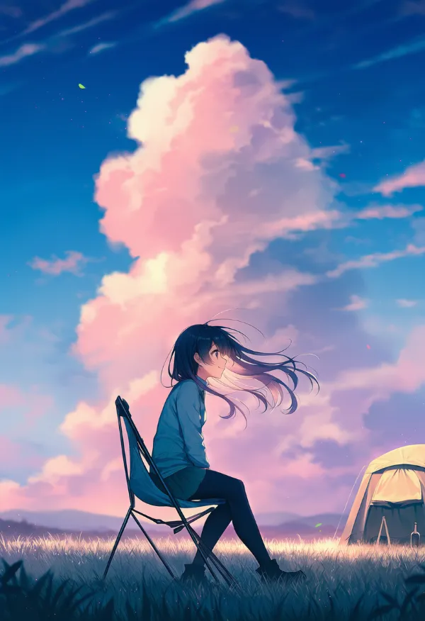 キャンプチェアのAIイラスト｜プロンプト紹介