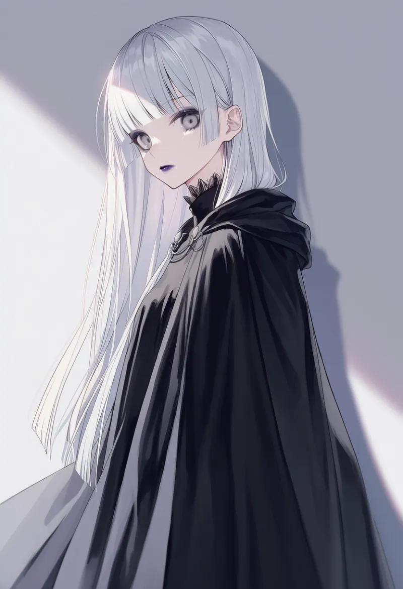 ケープのAIイラスト(ゴシックファション)|プロンプト紹介