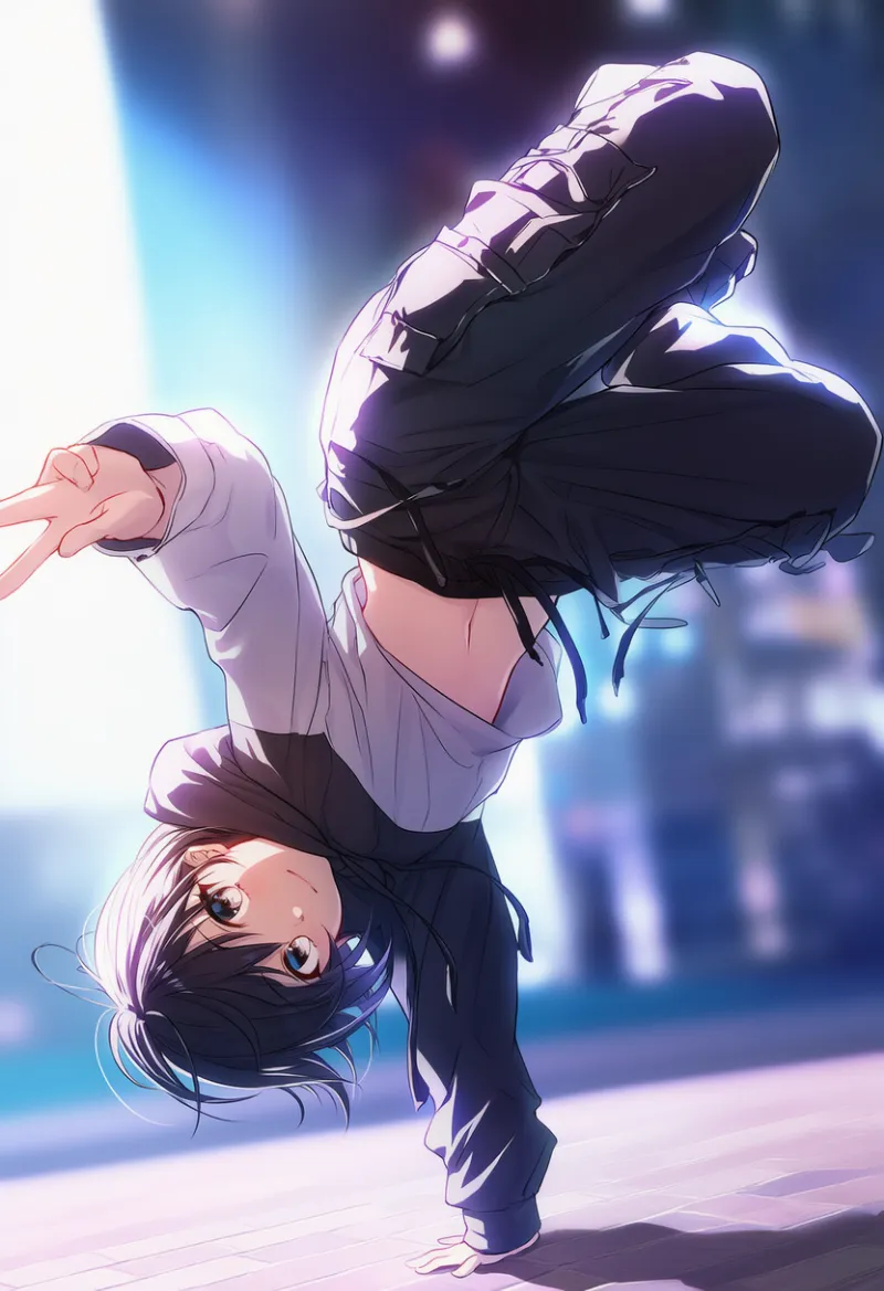 カーゴパンツのAIイラスト|プロンプト紹介(ヒップホップファッション)