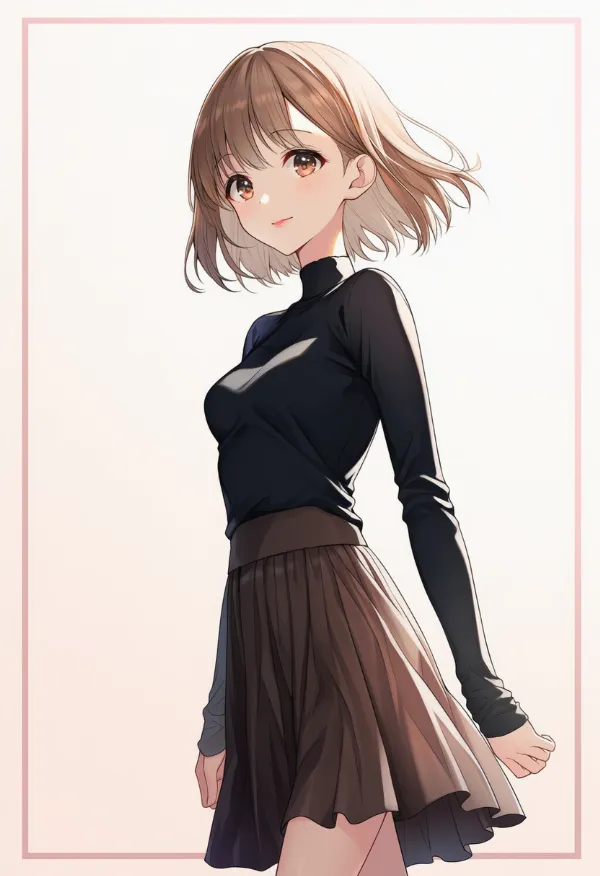 カジュアル+スカート|女子大生ファッションのプロンプト紹介