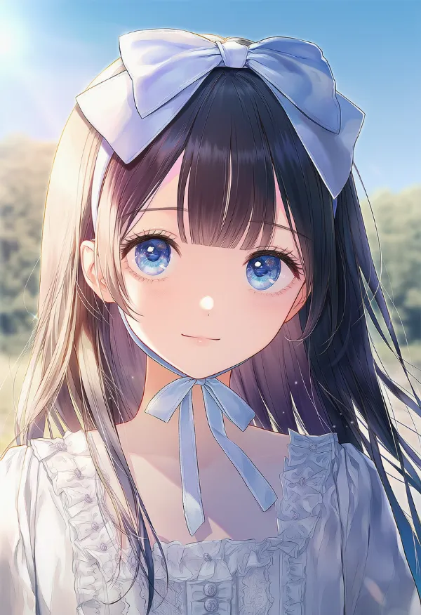 センターフラップ（お嬢様ヘア）のAIイラスト｜プロンプト紹介